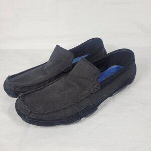 Mark Nason Skechers Loafers Men Size 7.5 Black Canvas Memory Foam Slip On Casual